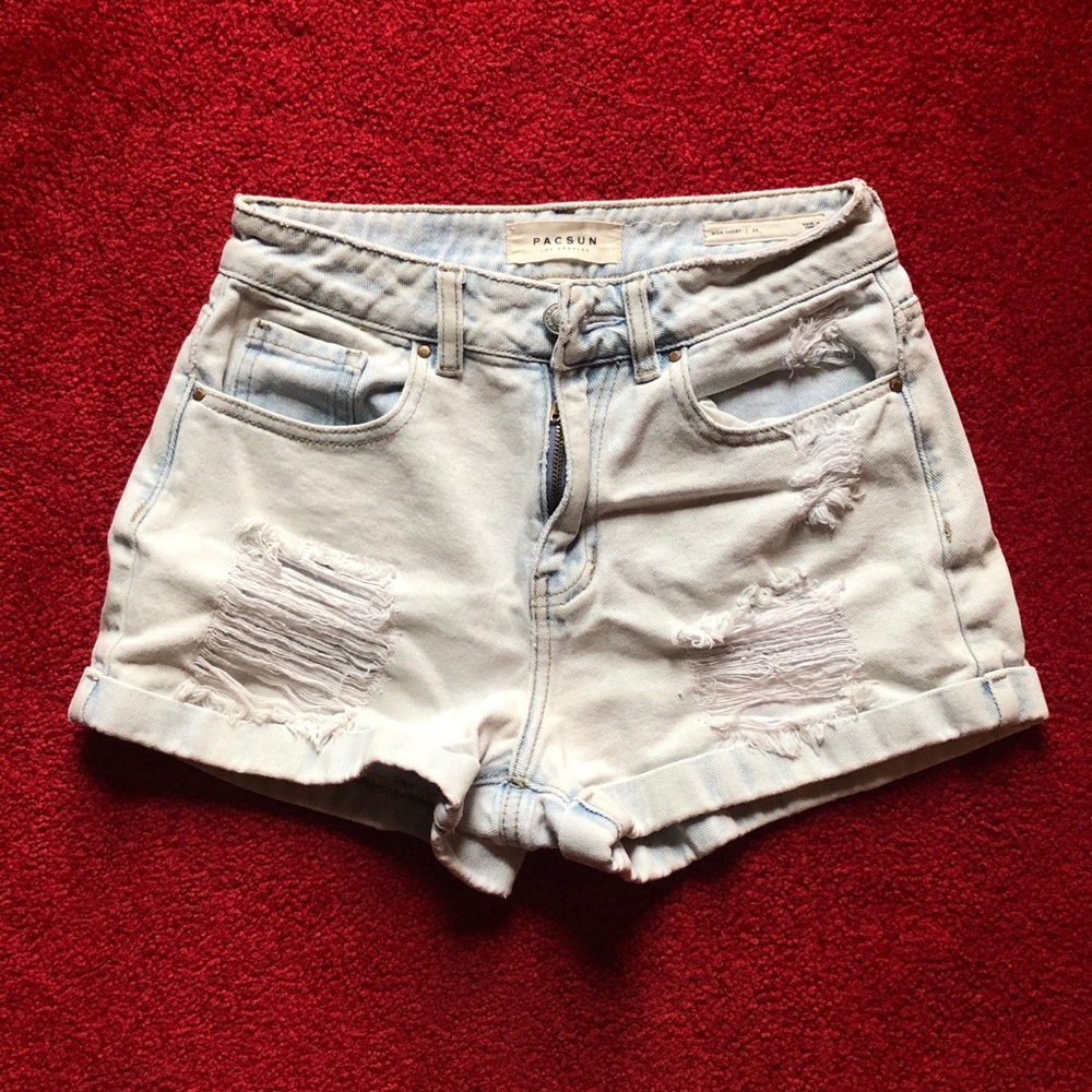 PacSun High Rise Jean Shorts